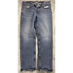 OLD NAVY Jeans Men's 5-Pocket Straight Leg Loose Fit Cotton Blue Size 38X34